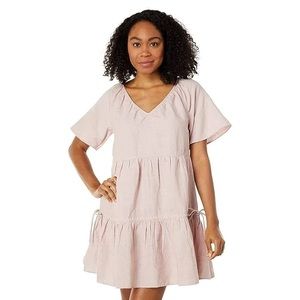 Madewell Lorelei Mini Dress in Dusty Blush NWT